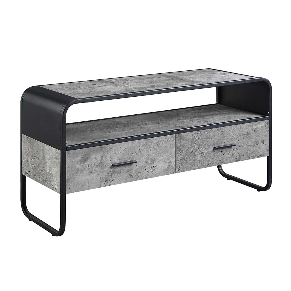 Raziela Black TV Stand - Ornate Home