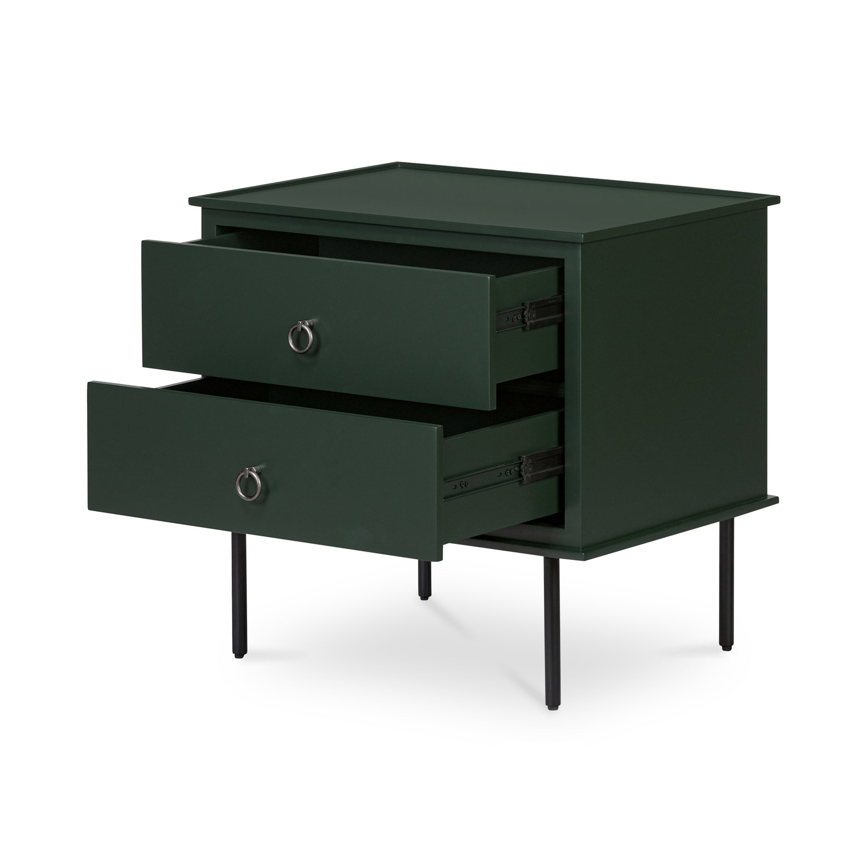 Reagan Deep Green Nightstand - Ornate Home