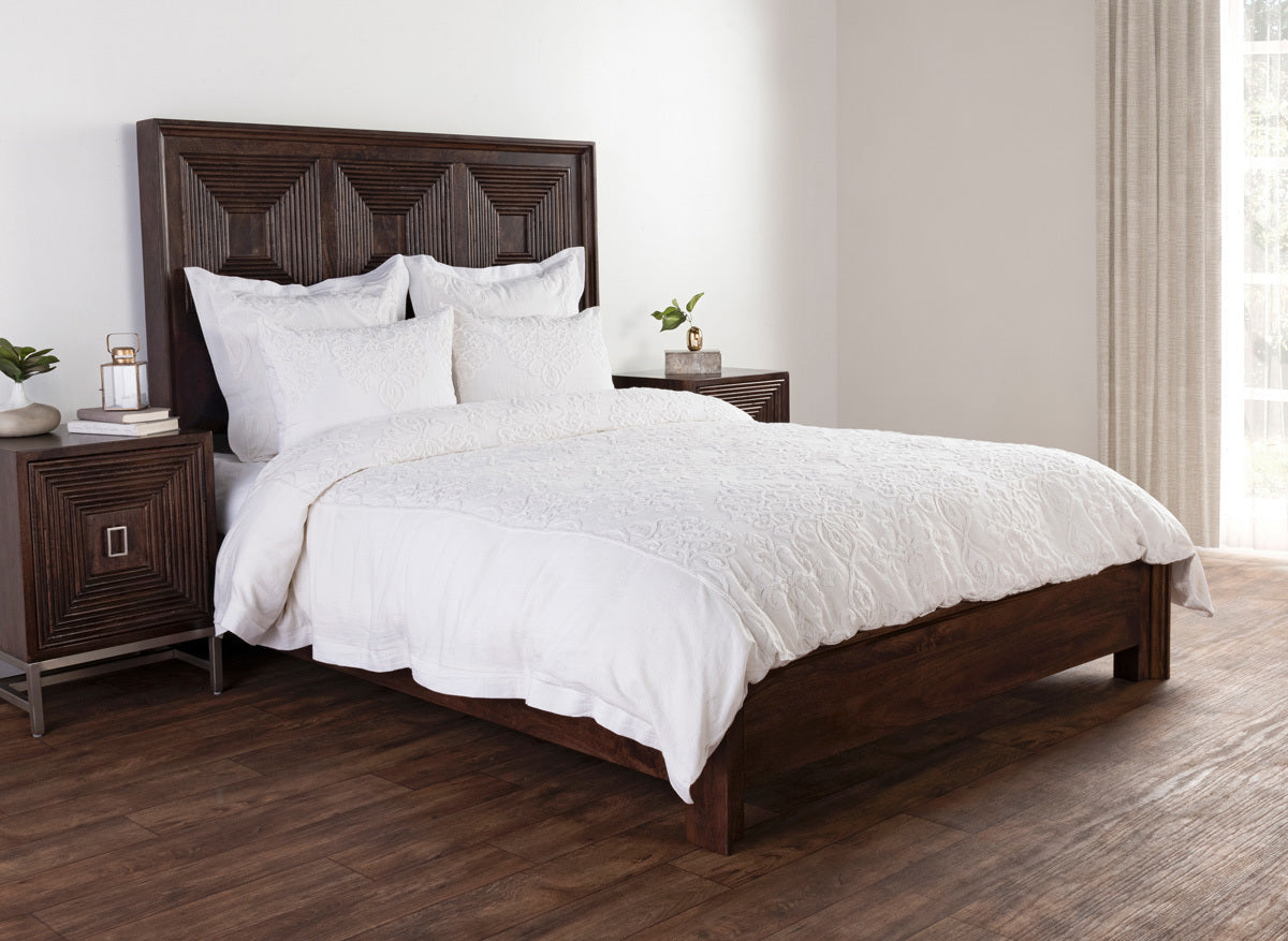 Reagan White Duvet Collection - Ornate Home