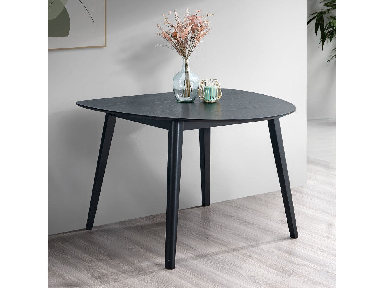 Real Black Dining Table - Ornate Home