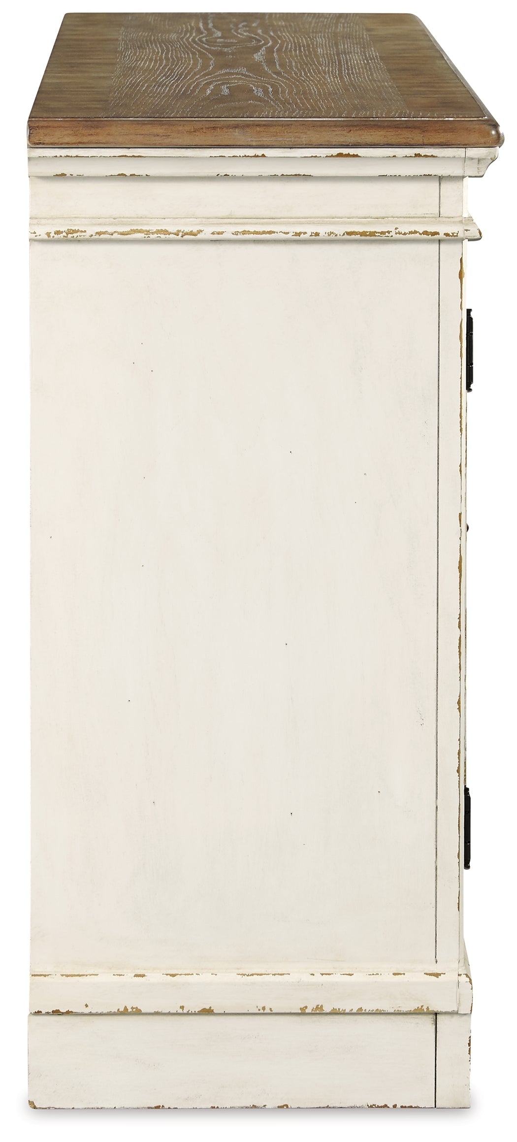 Realyn Chipped White Dining Server - Ornate Home