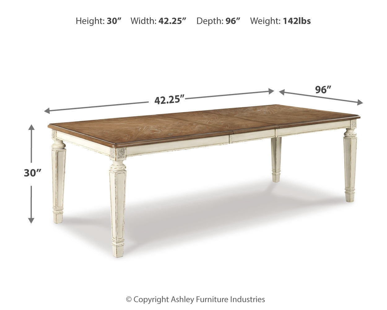 Realyn Dining Table w/ Extension Leaf (Online Special Price) - Ornate Home