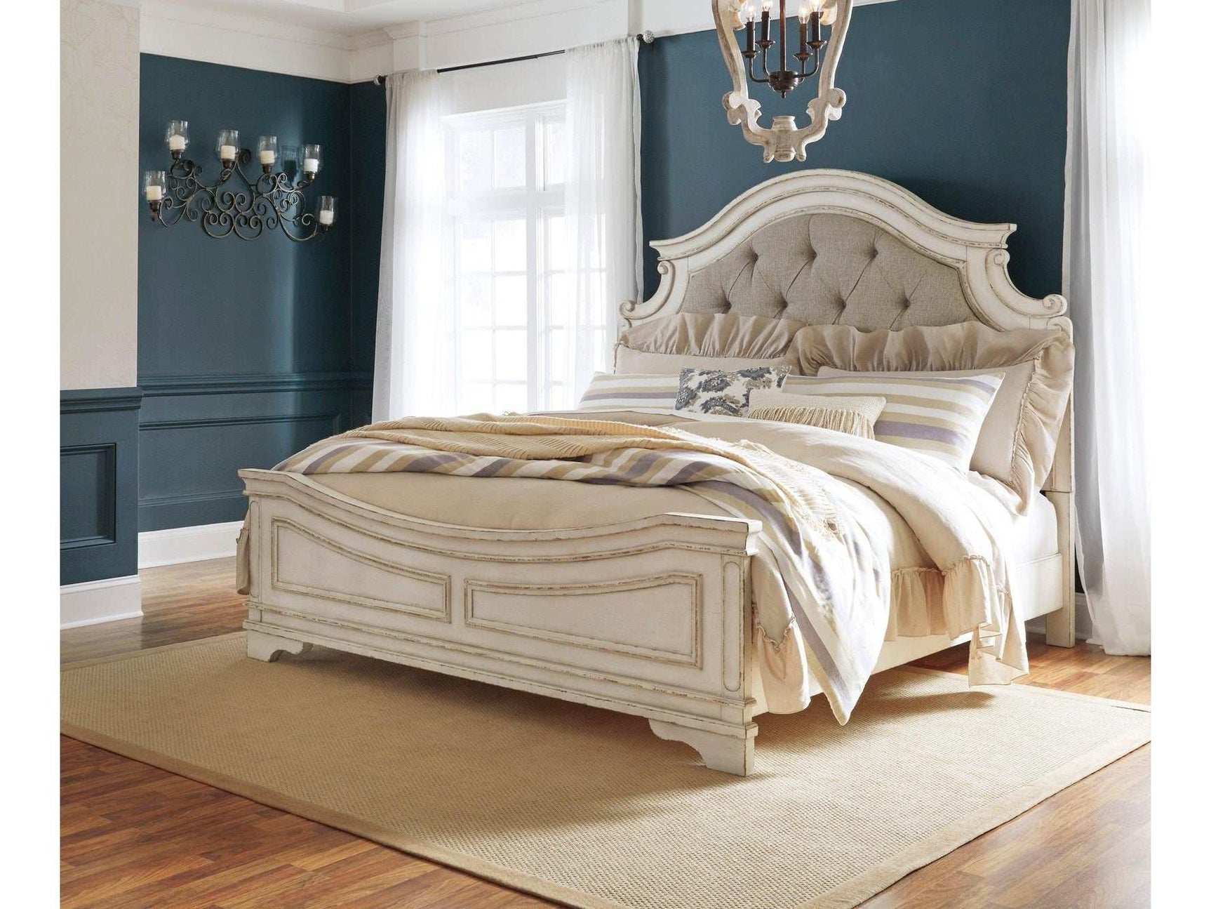 Realyn King Upholstered Panel Bed (Online Special Price) - Ornate Home