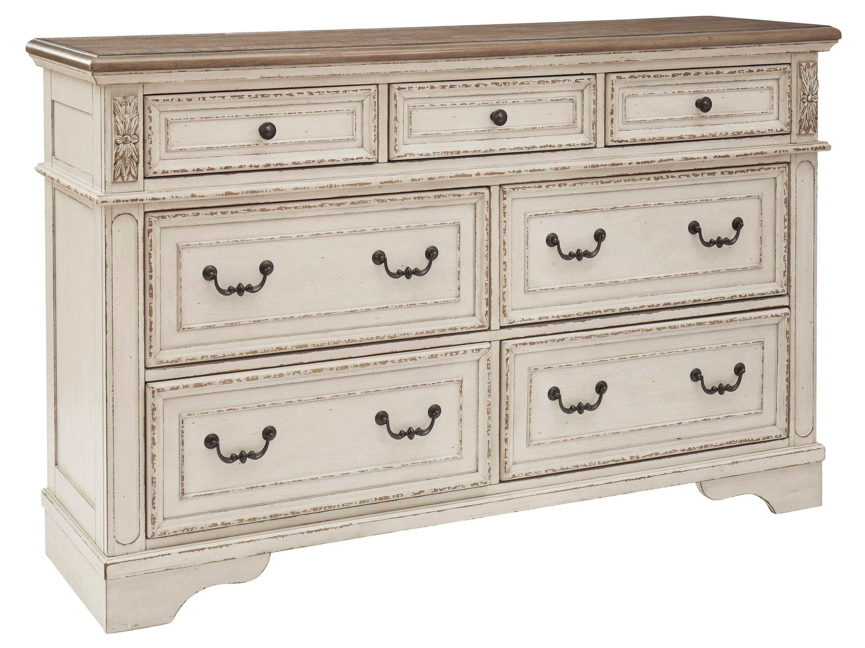 Realyn Mirrored Dresser w/ 7 Drawer (Online Special Price) - Ornate Home