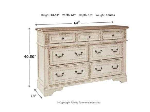 Realyn Mirrored Dresser w/ 7 Drawer (Online Special Price) - Ornate Home