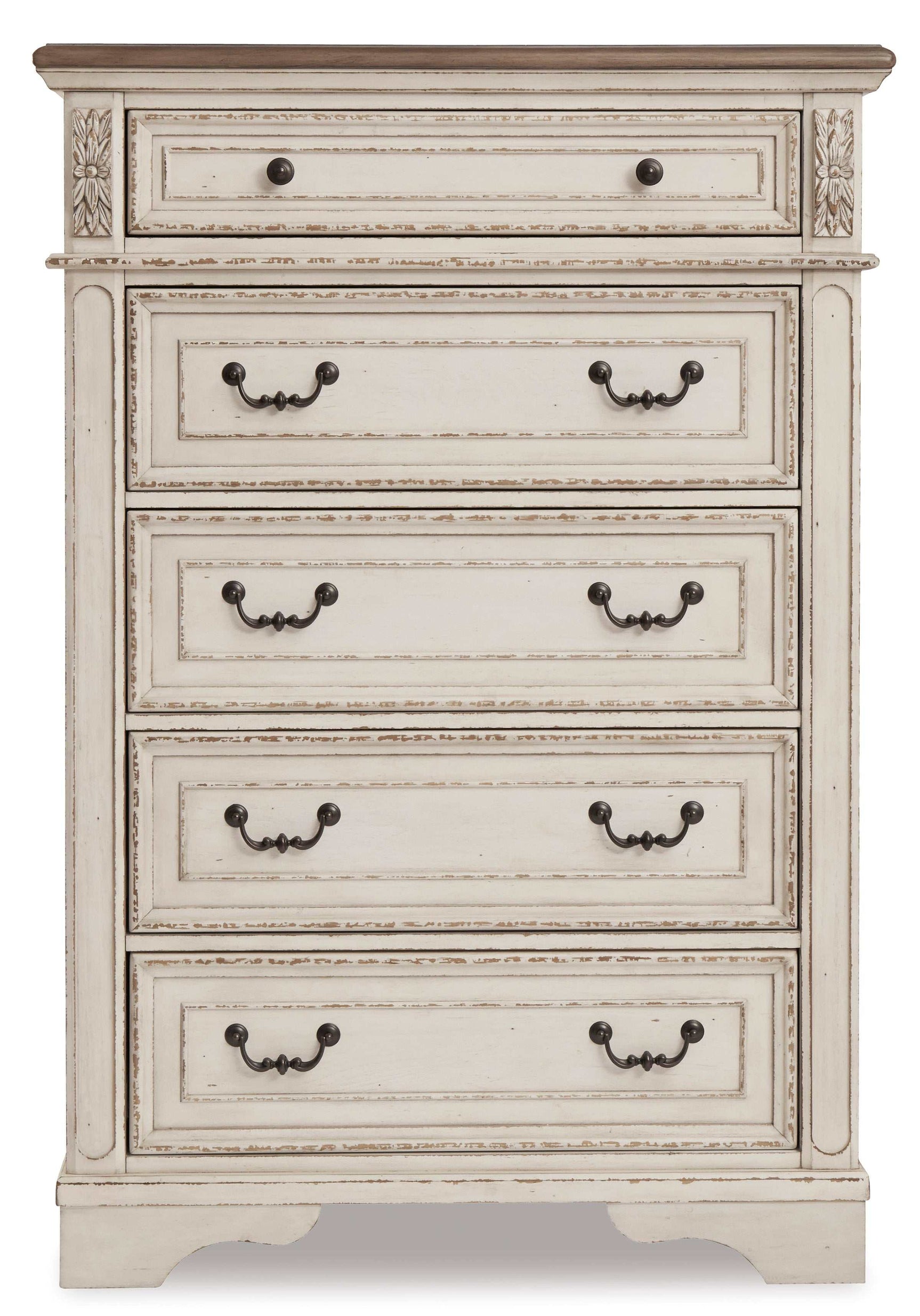 Realyn Queen Sleigh Bedroom Set / 5pc - Ornate Home