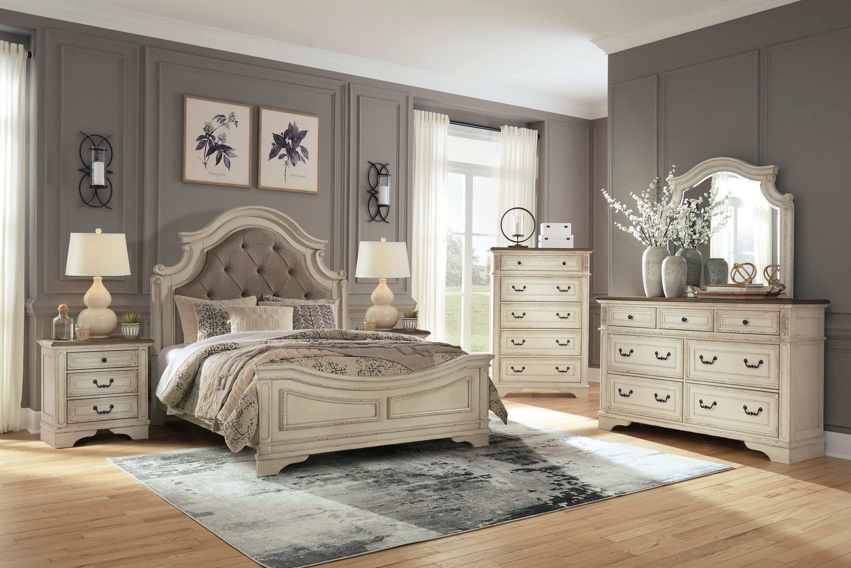 Realyn Queen Upholstered Panel Bed - Ornate Home