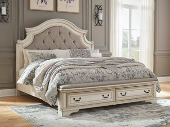Realyn Two-tone King Upholstered Bed (Online Special Price) - Ornate Home
