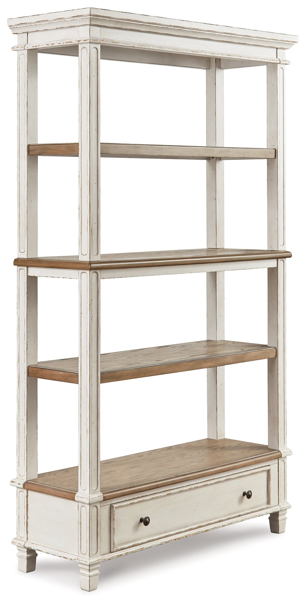 Realyn Two-tone Lift-top Desk, L-shaped Desk and 4 Bookcases (Online Special Price) - Ornate Home