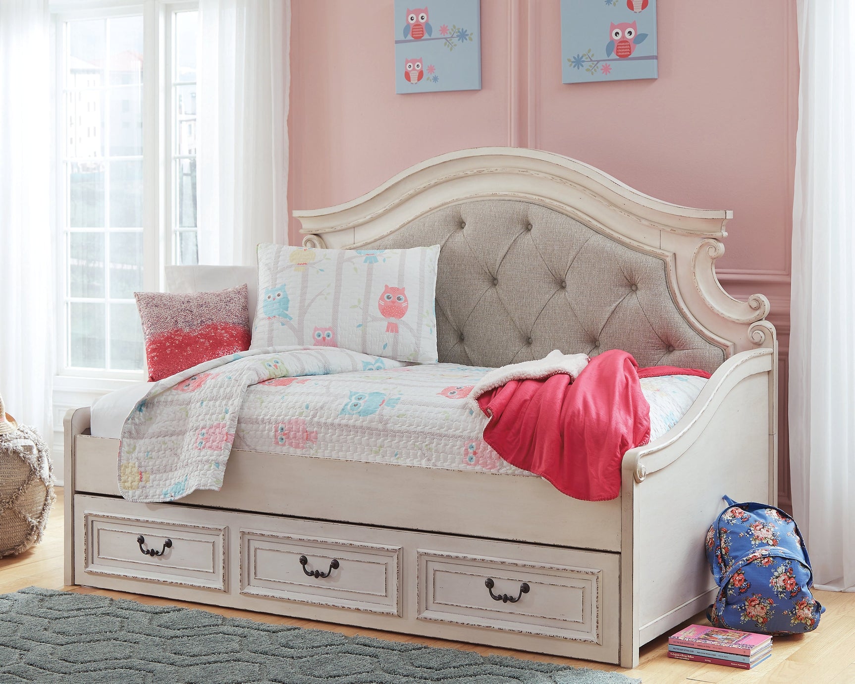 Realyn Two-tone Twin Storage Day Bedroom Set with Dresser (Online Special Price) - Ornate Home
