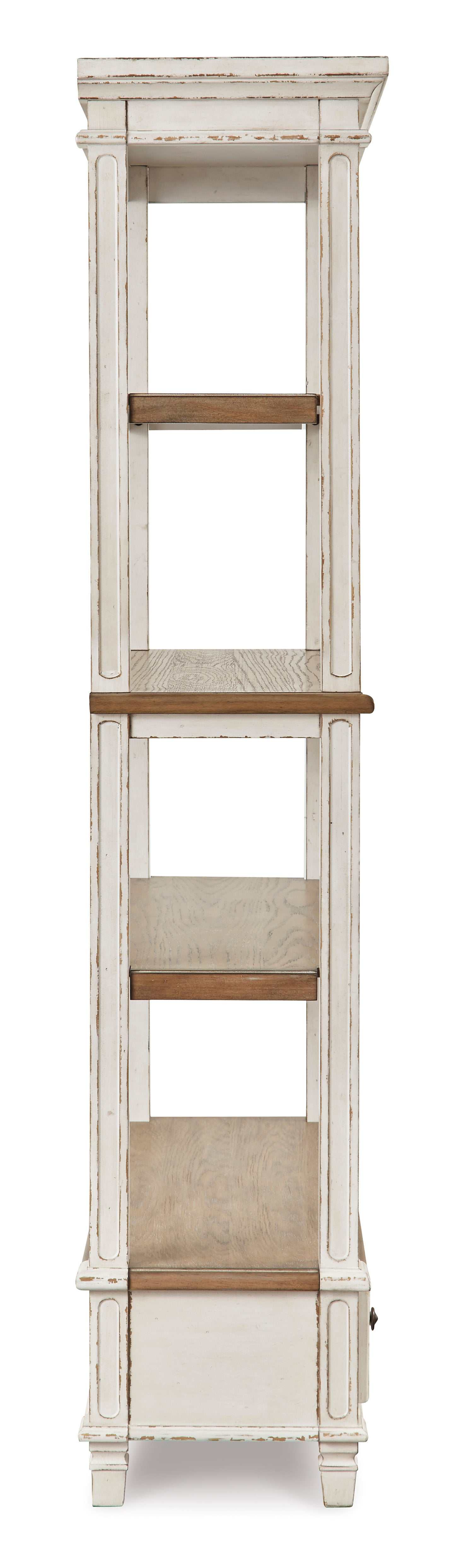 Realyn White/Brown Home Office Set / 2pc - Ornate Home