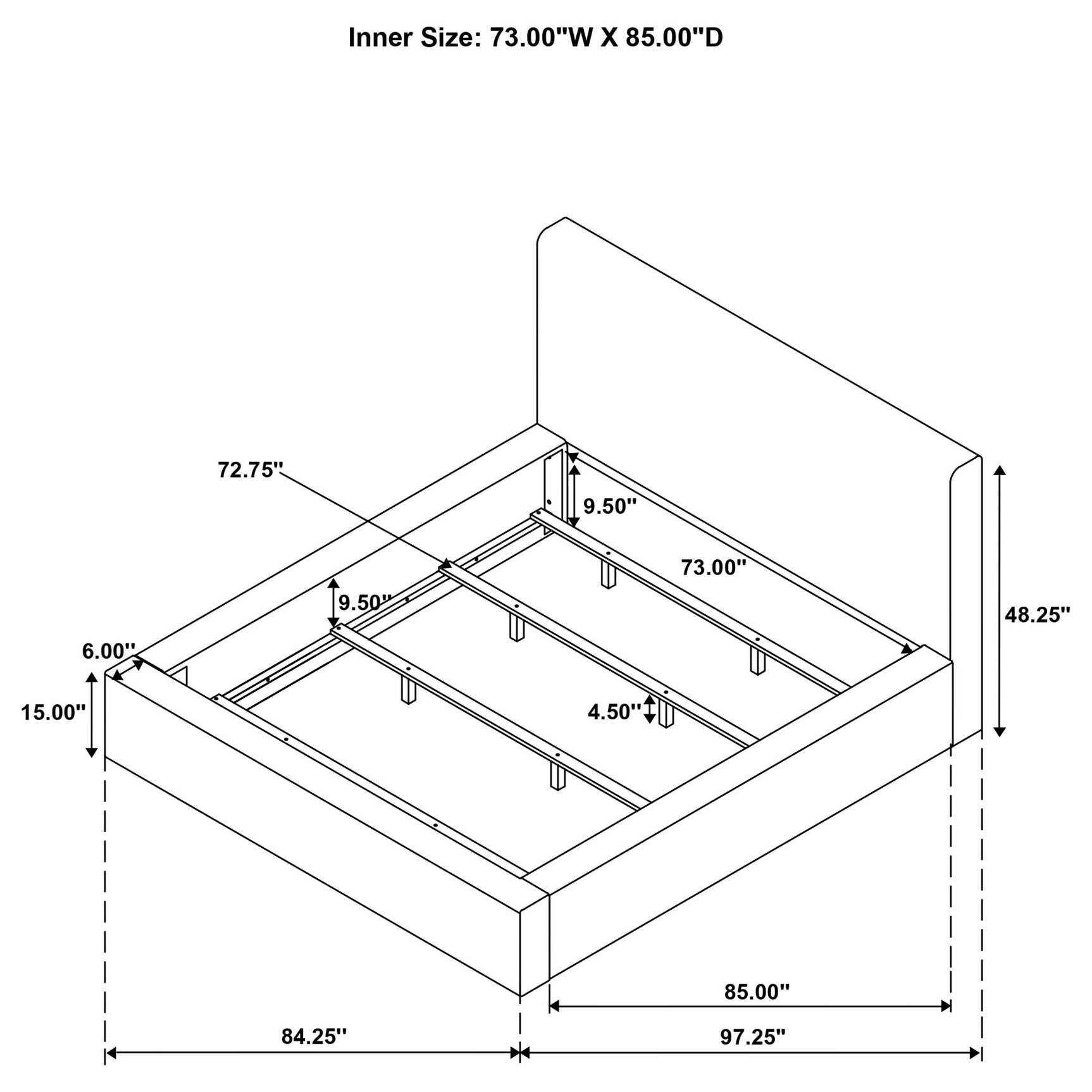 Rebecca Cream Faux Fur Upholstered California King Bed - Ornate Home