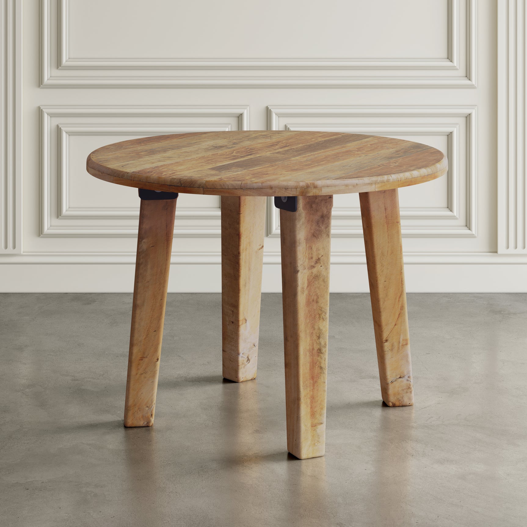 Reclamation Brown Round Dining Table - Ornate Home