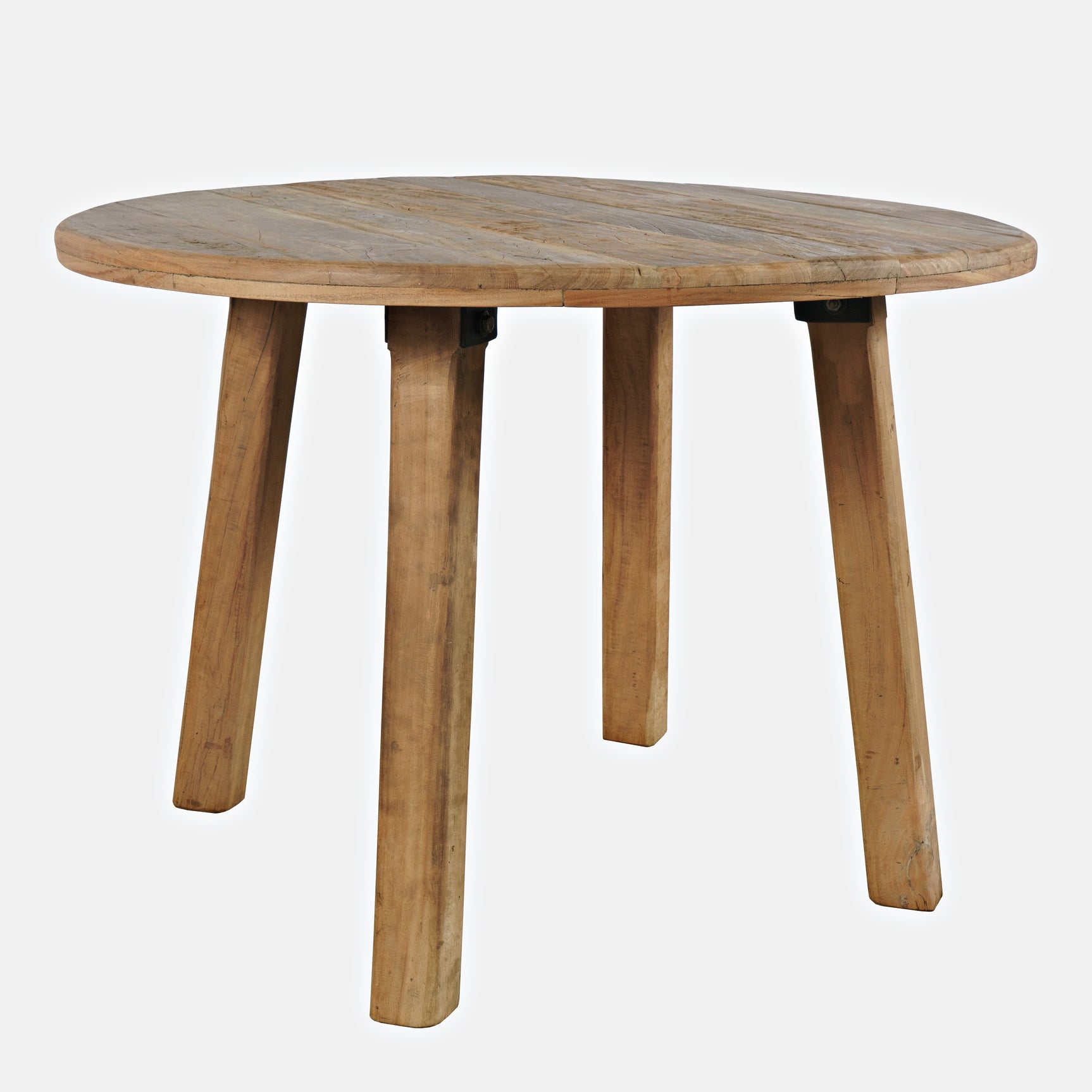Reclamation Brown Round Dining Table - Ornate Home