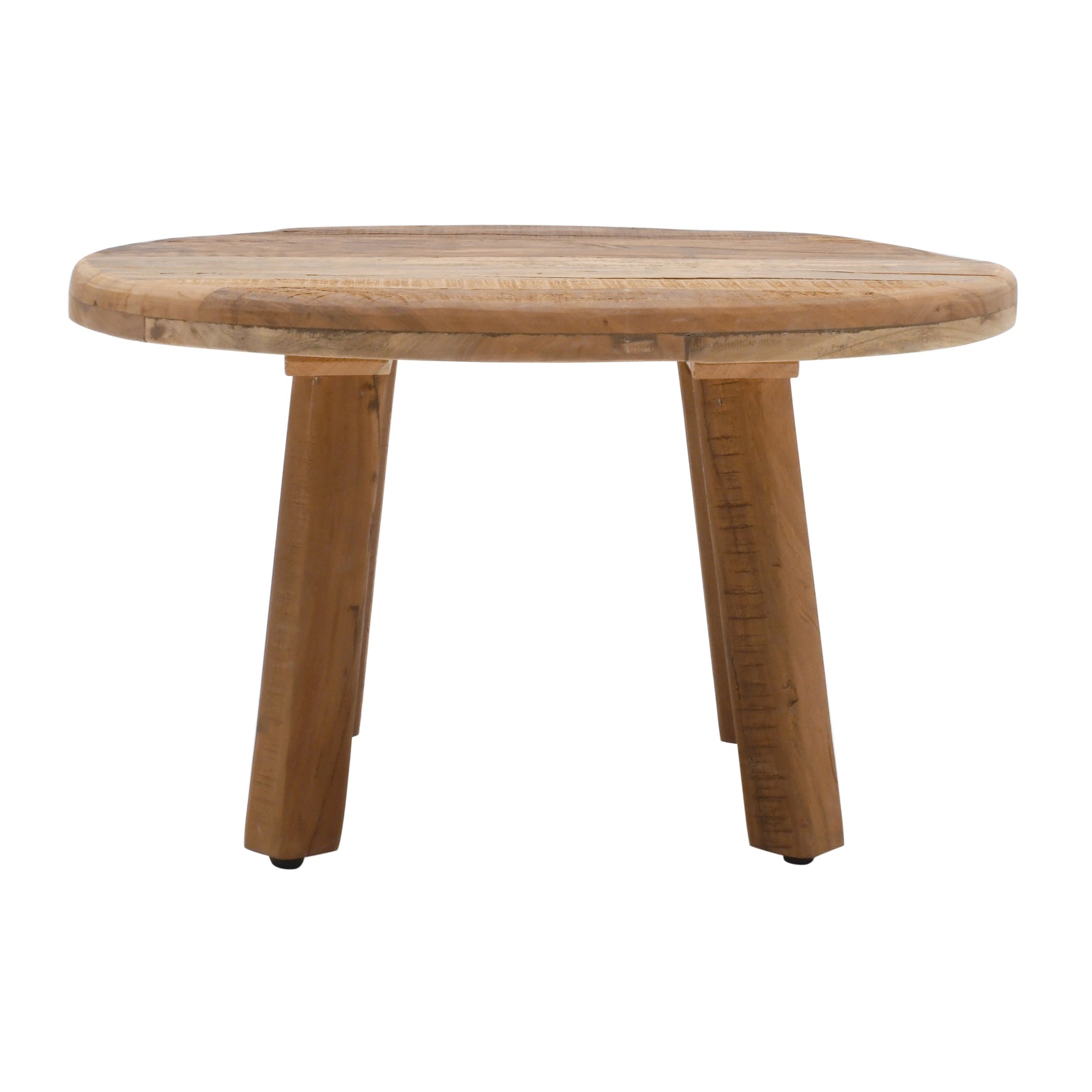 Reclamation Rustic Brown Small Round Cocktail Table - Ornate Home