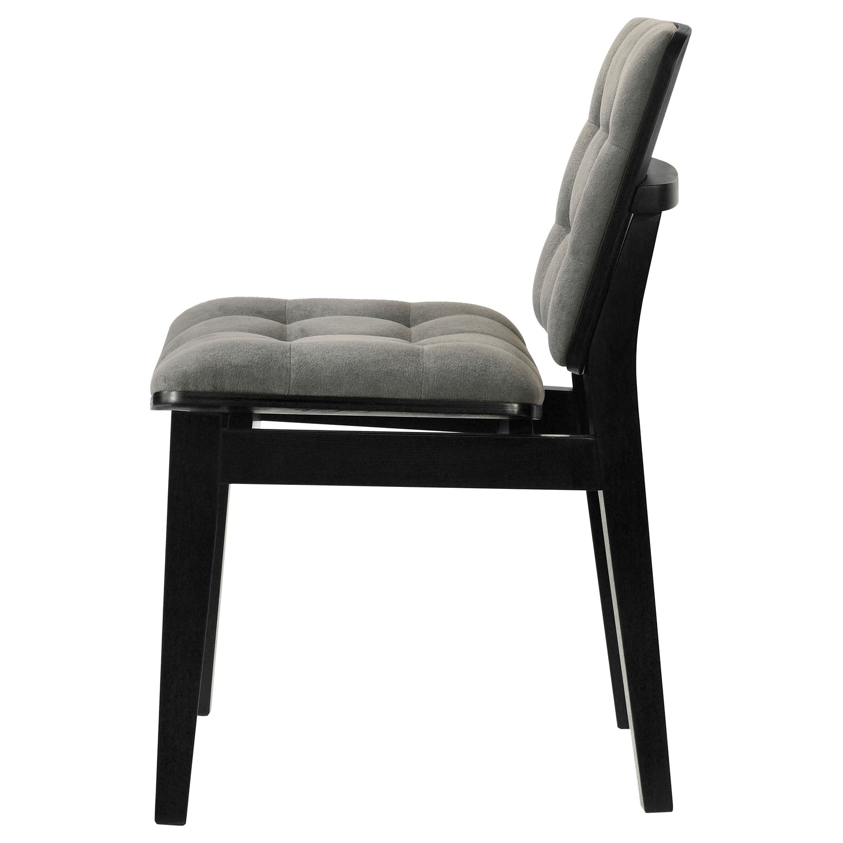 Redbridge Grey/Black Velvet Upholstered Side Chair (Set of 2) - Ornate Home