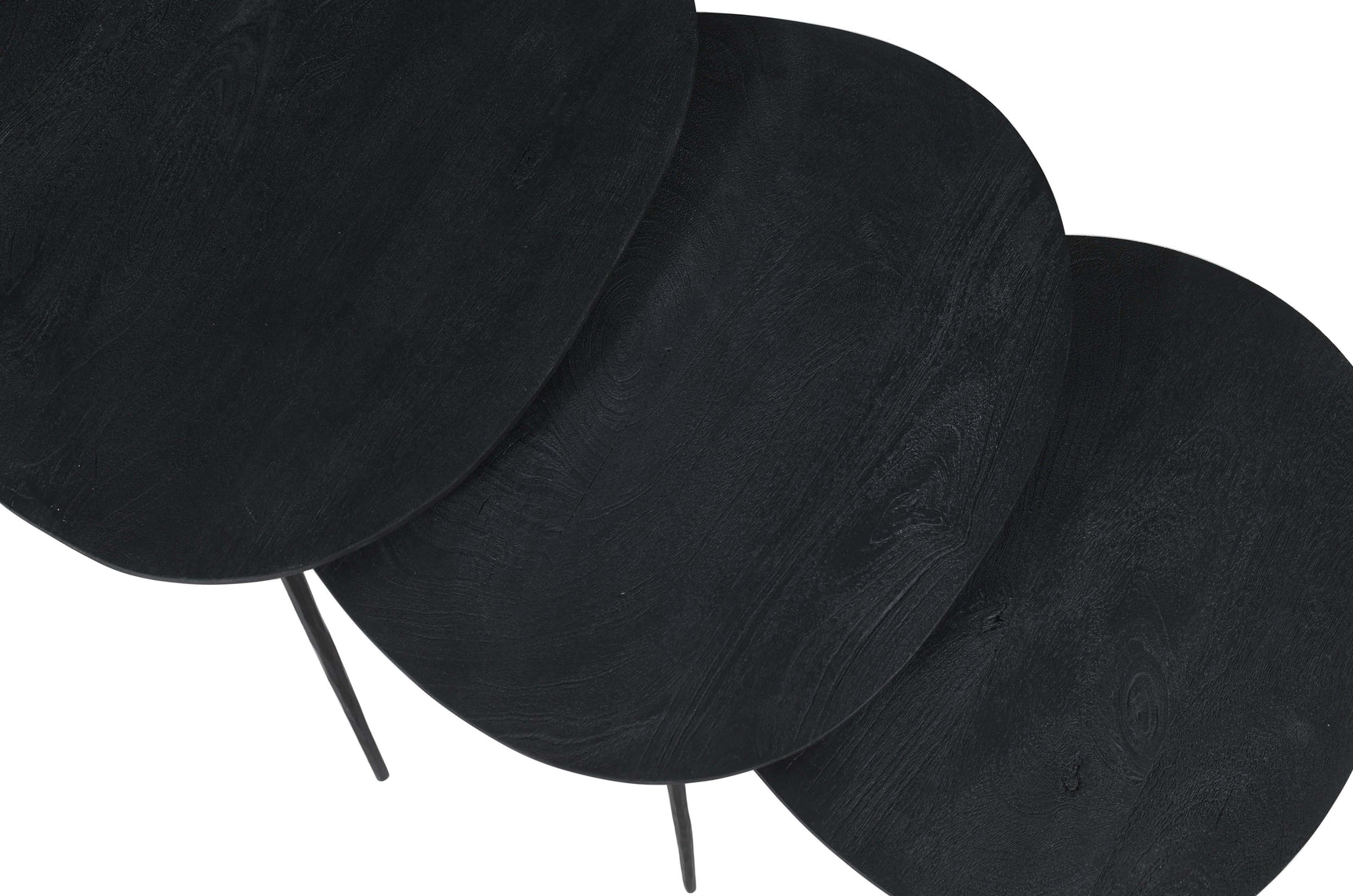 Reeves Black Nesting Table (Set of 3) - Ornate Home