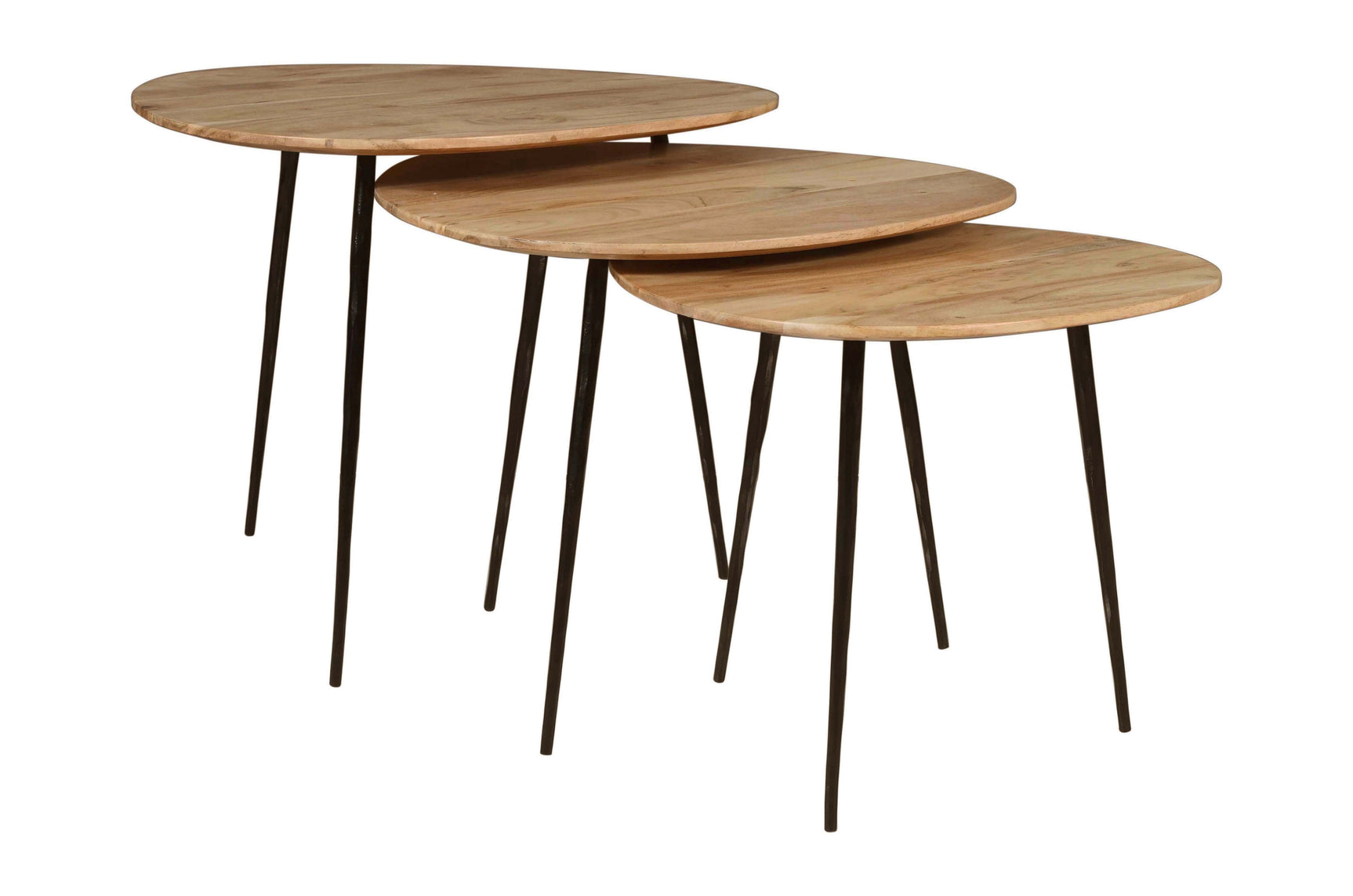 Reeves Natural Nesting Table (Set of 3) - Ornate Home