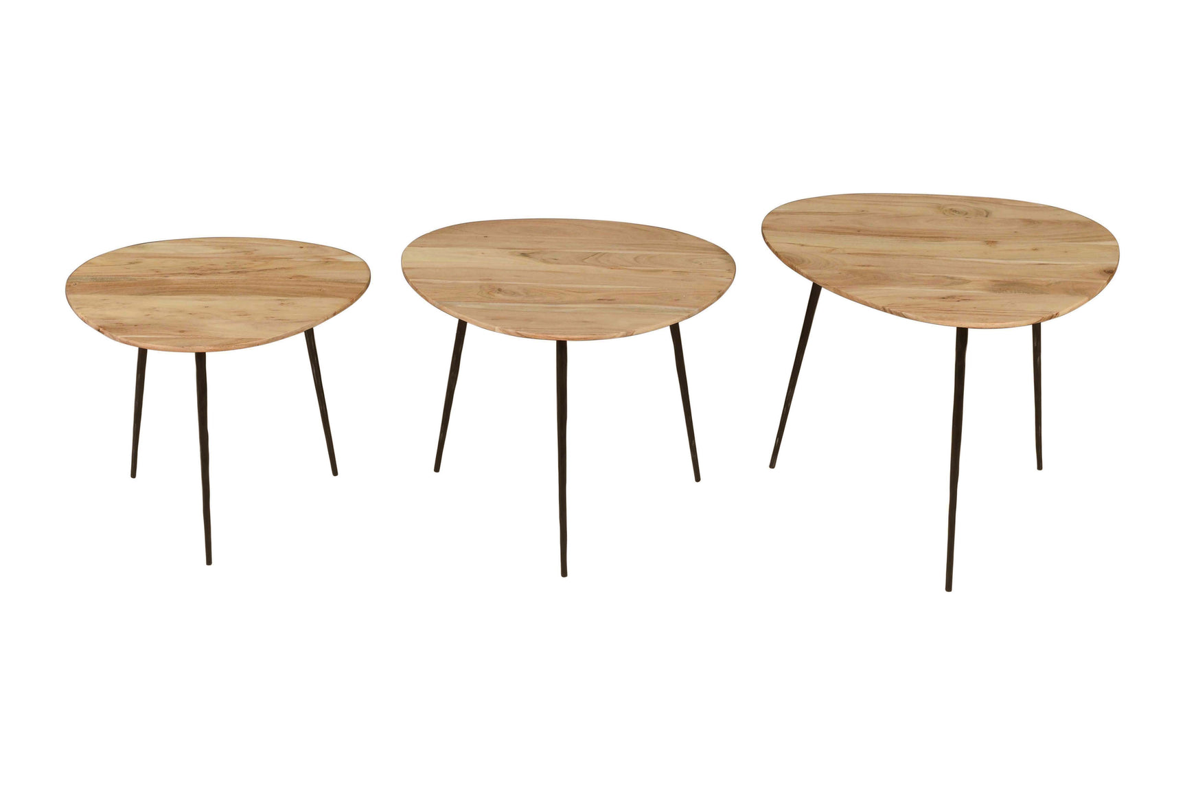Reeves Natural Nesting Table (Set of 3) - Ornate Home