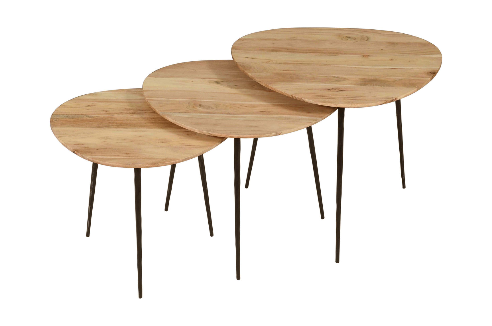 Reeves Natural Nesting Table (Set of 3) - Ornate Home