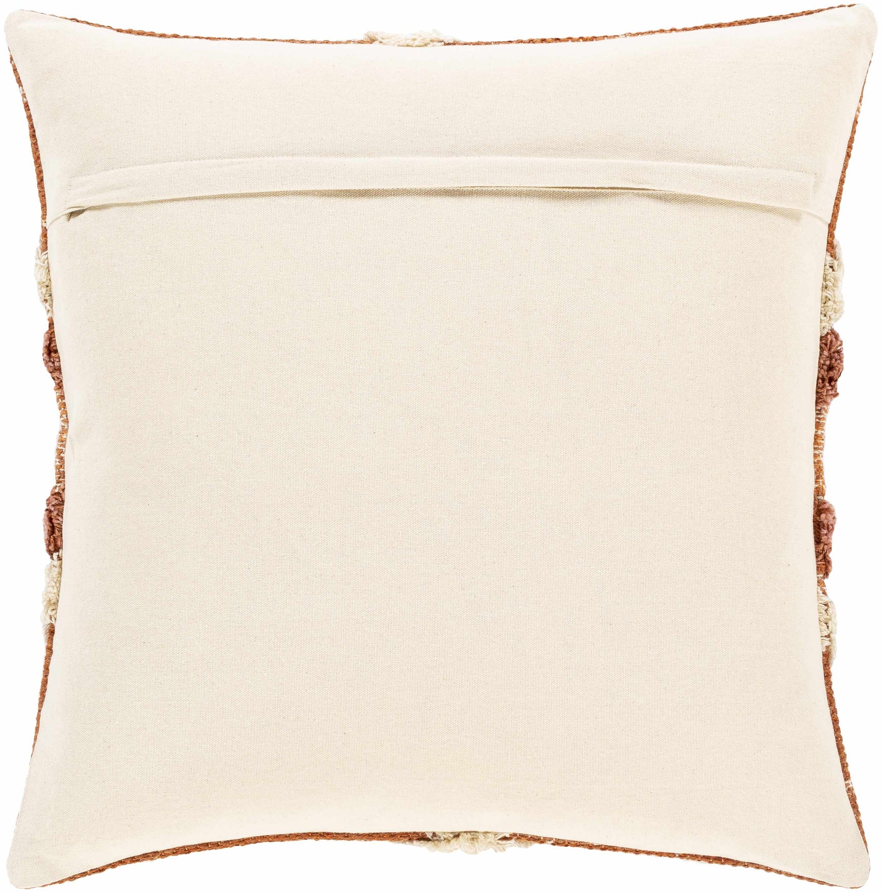 Reeves Orange Diamond Textured Throw Pillow - Ornate Home