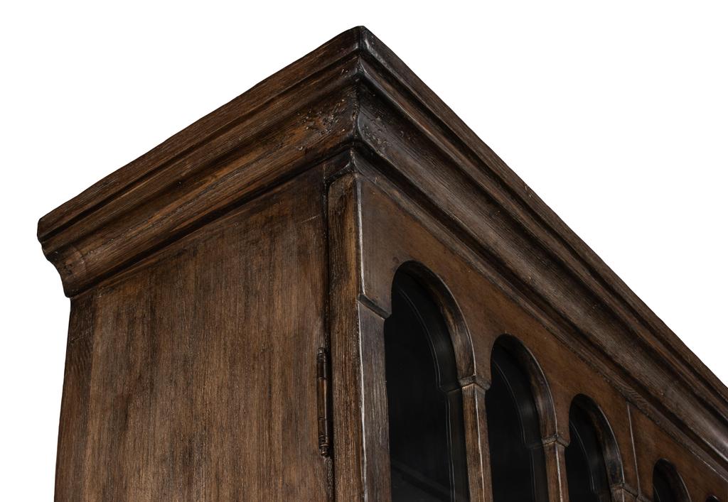 Refined Arches Brown Tall Bookcase - Ornate Home