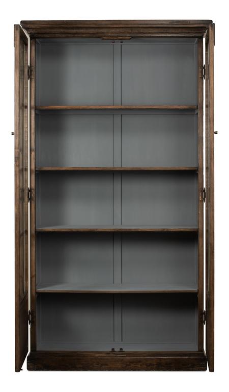 Refined Arches Brown Tall Bookcase - Ornate Home