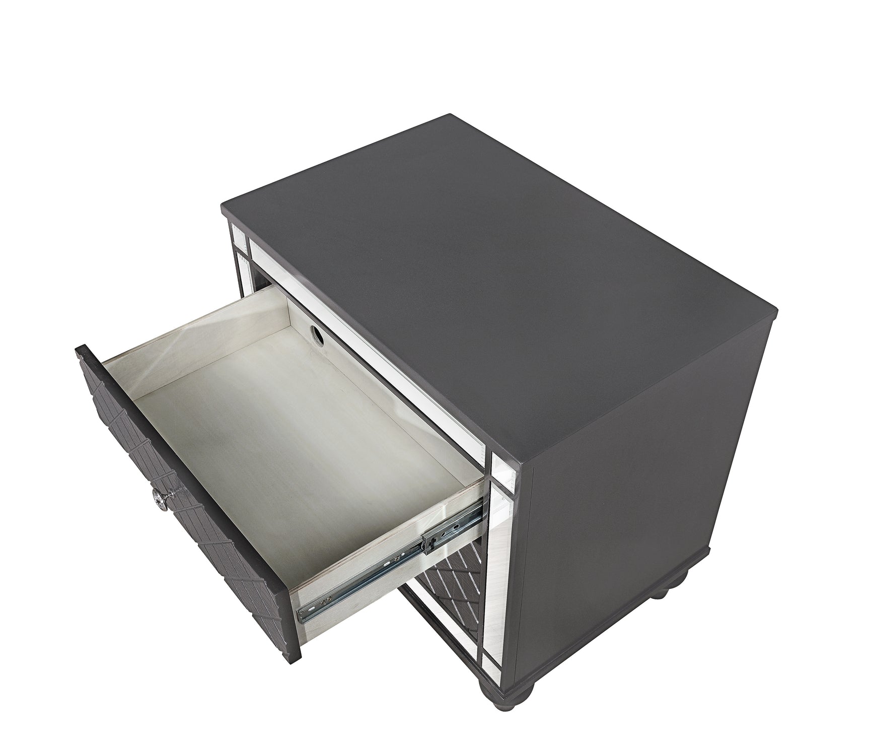 Refino 5-Piece Gray Panel Bedroom Set - Ornate Home