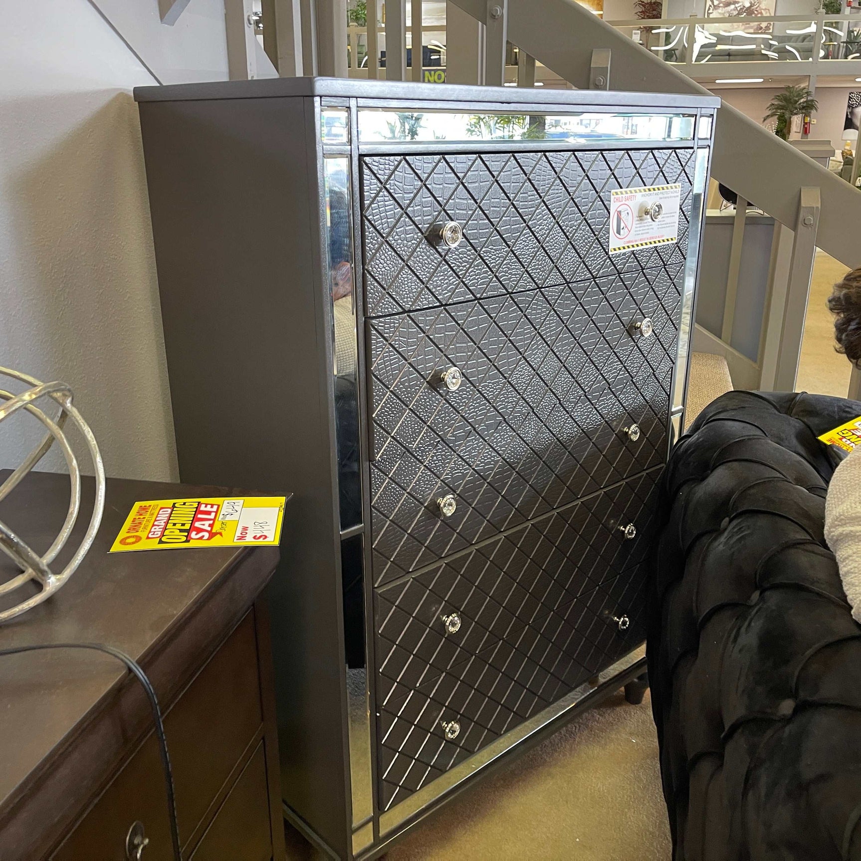 Refino Gray Chest - Ornate Home