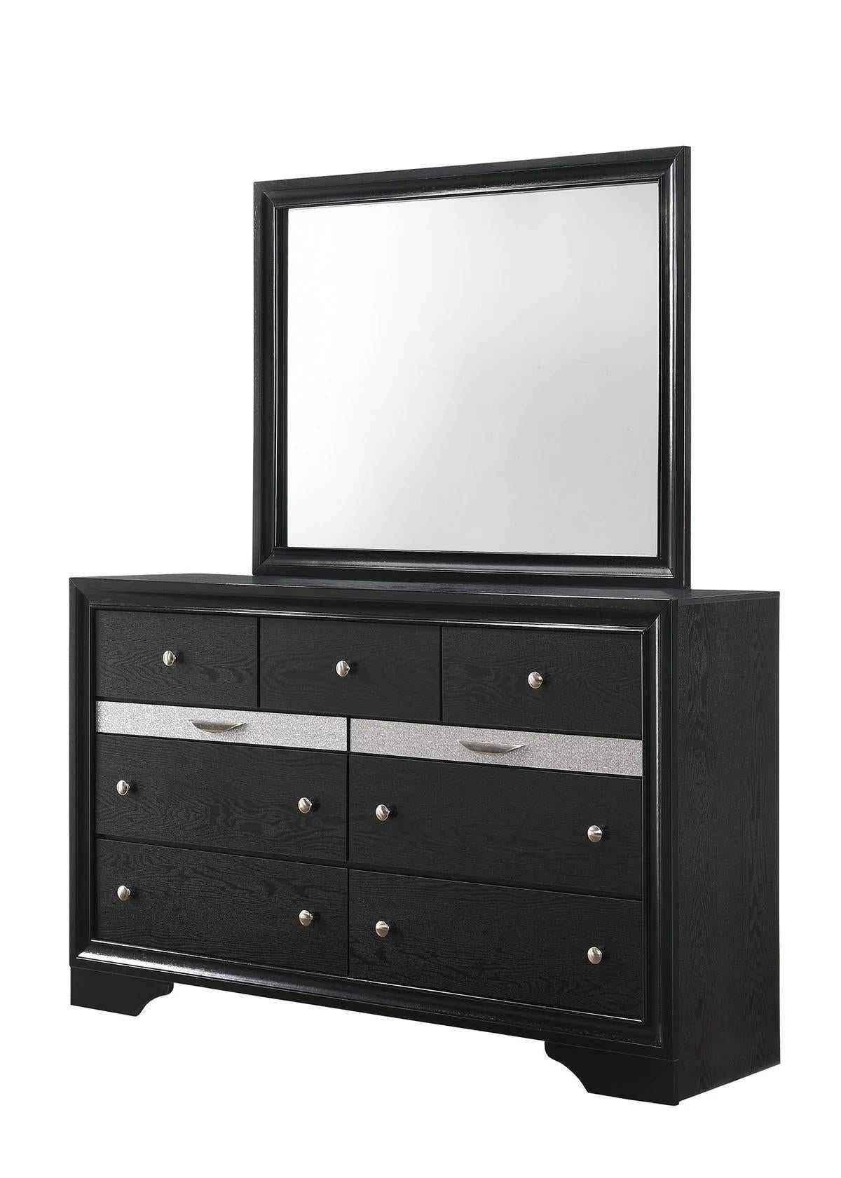 Regata Black Storage Platform Bedroom Sets - Ornate Home
