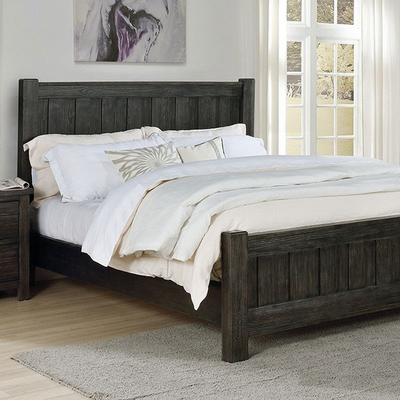 Regensburg Dark Gray Queen Bed - Ornate Home