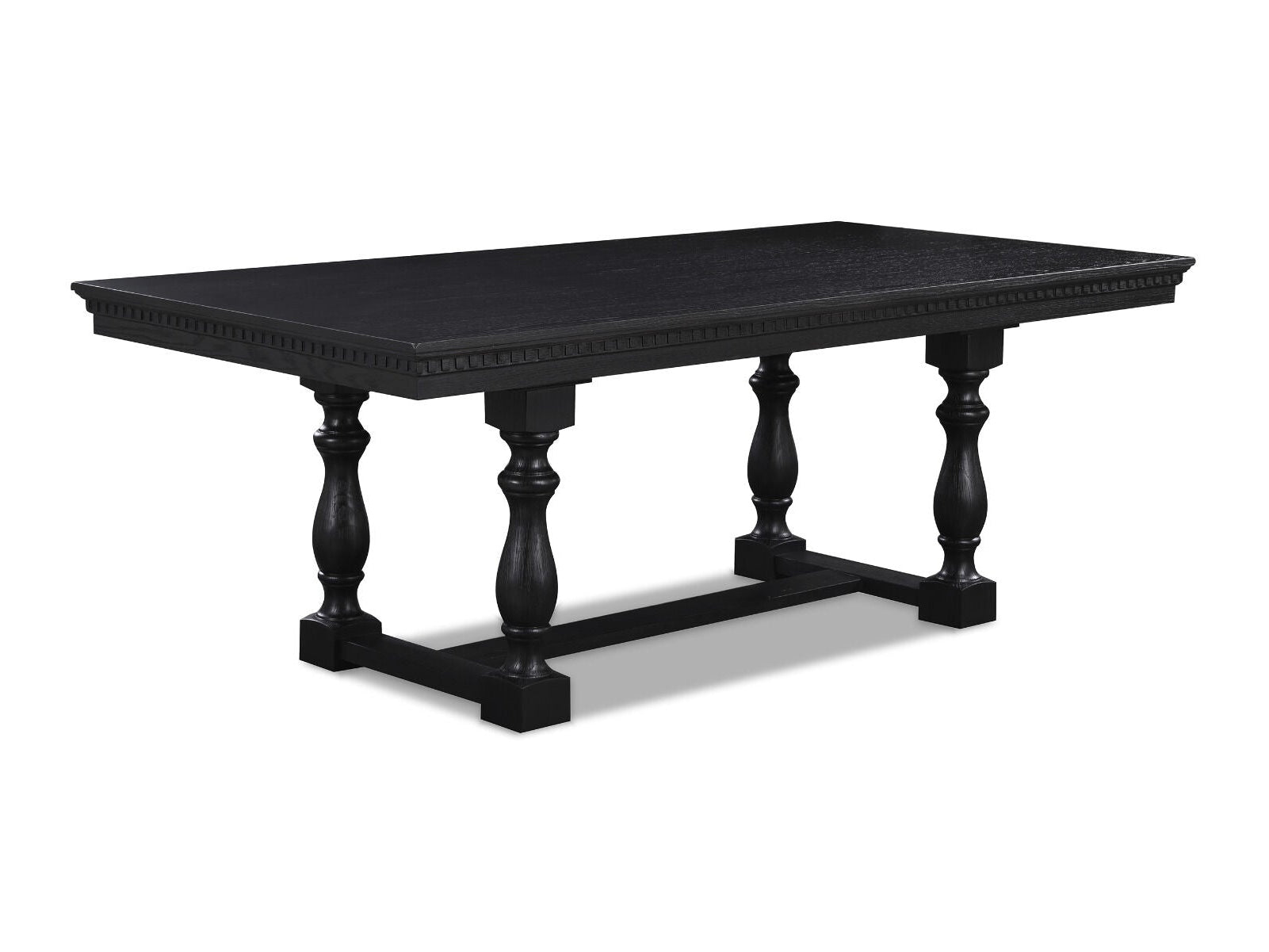 Regent Charcoal Black Rectangle Dining Room Table - Ornate Home