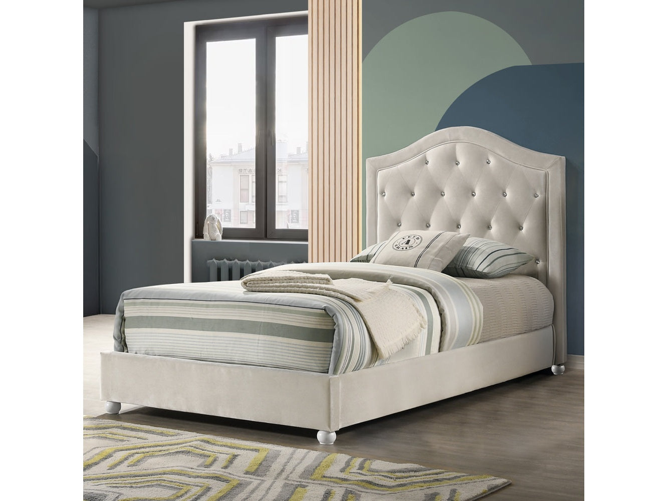 Reggie Beige Full Bed - Ornate Home