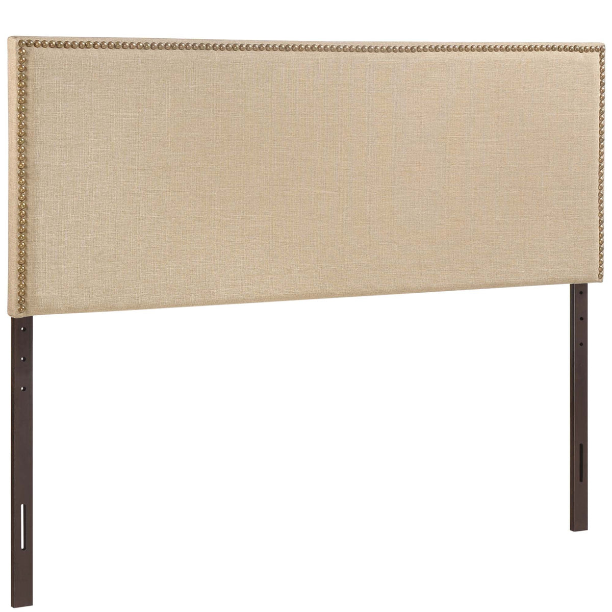 Region Cafe Nailhead Upholstered Queen Headboard - Ornate Home
