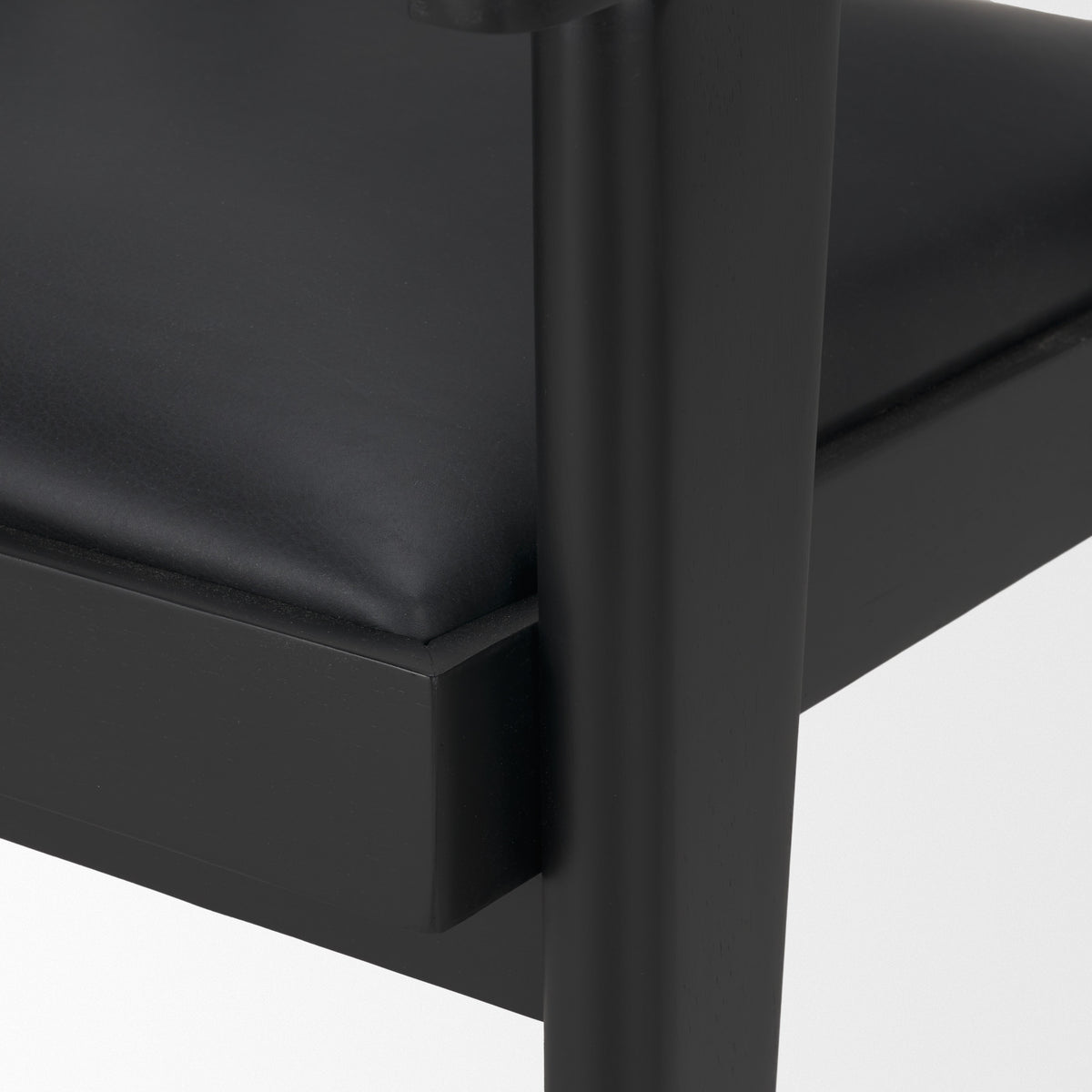 Reid Black Cane Back Dining Arm Chair - Ornate Home