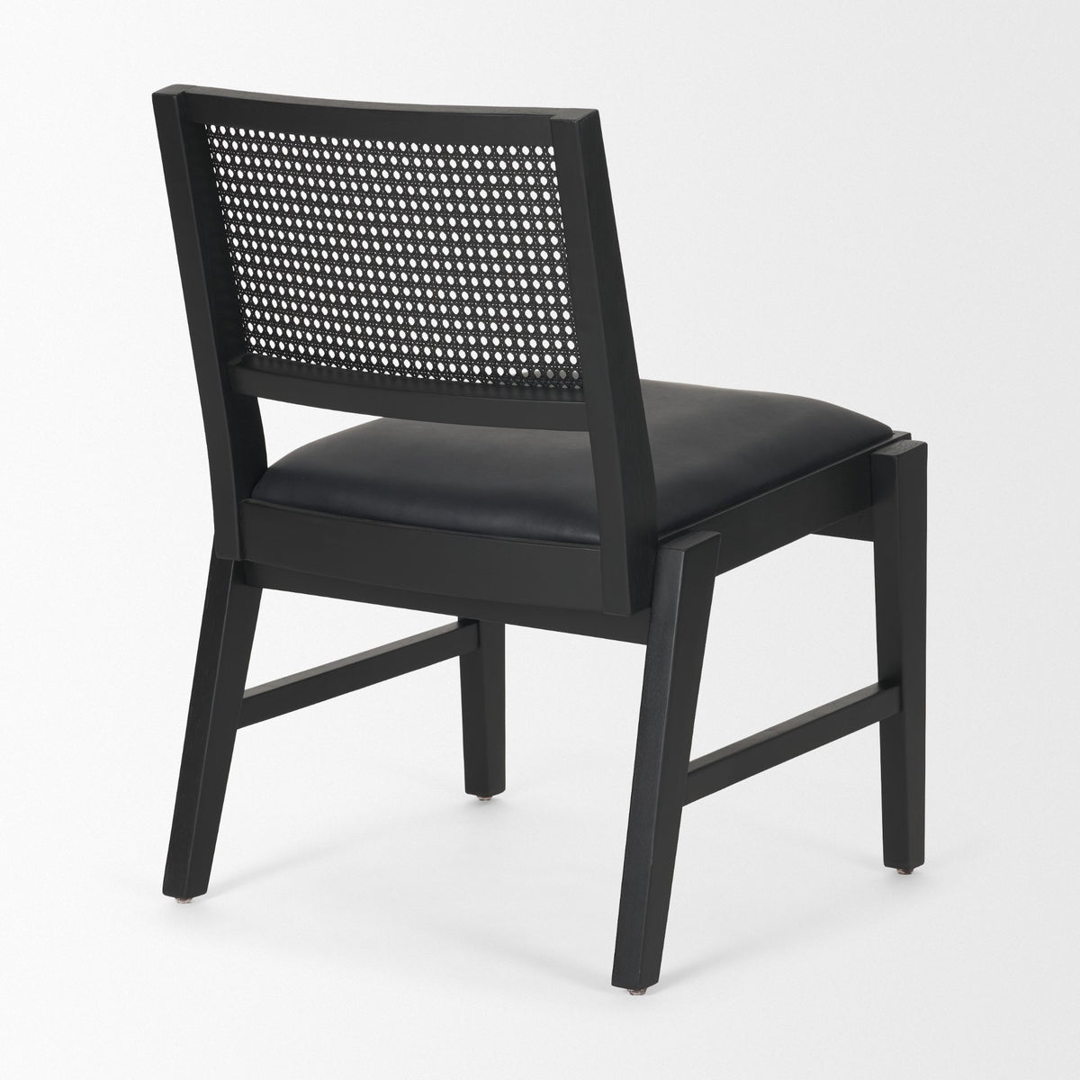 Reid Black Cane Back Dining Side Chair - Ornate Home