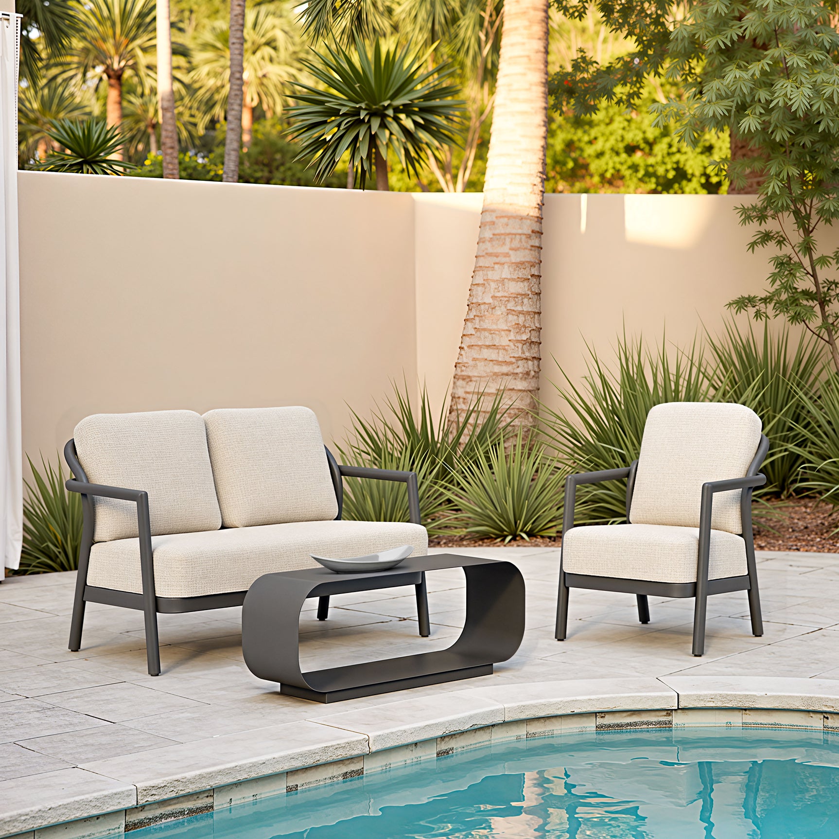 Rein Beige Accent Chair - Ornate Home