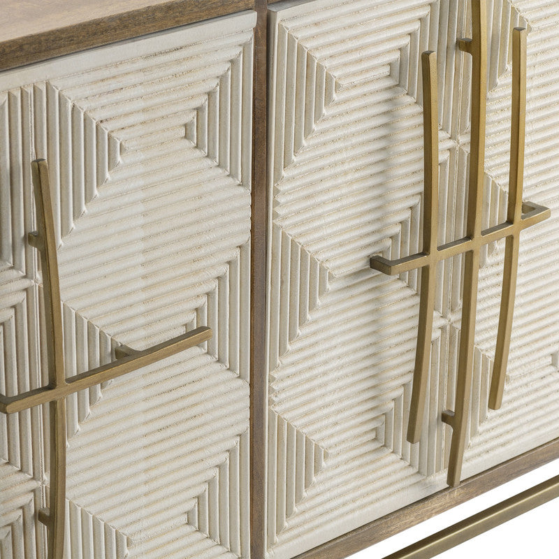 Rembrandt Brown/Beige Sideboard - Ornate Home