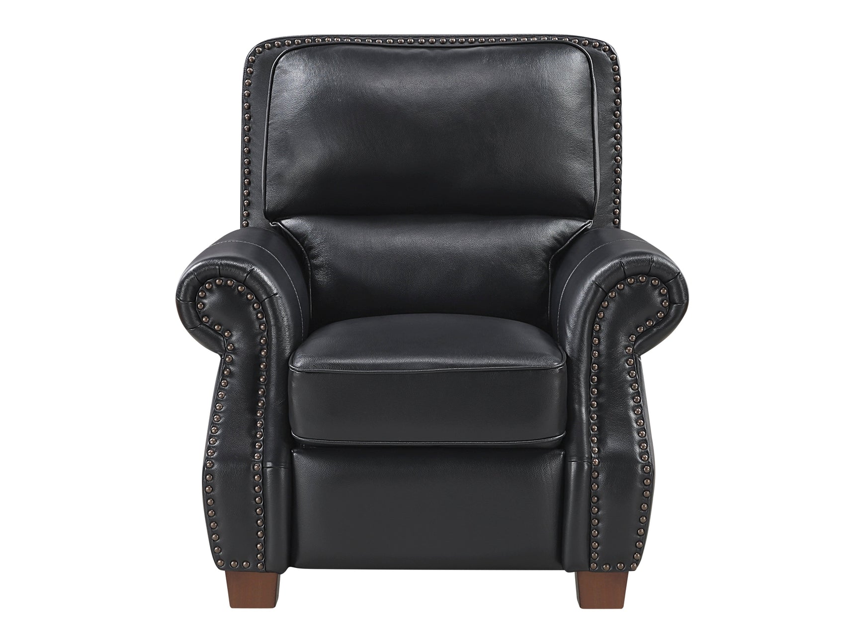 Remington Black Push Back Reclining Chair - Ornate Home