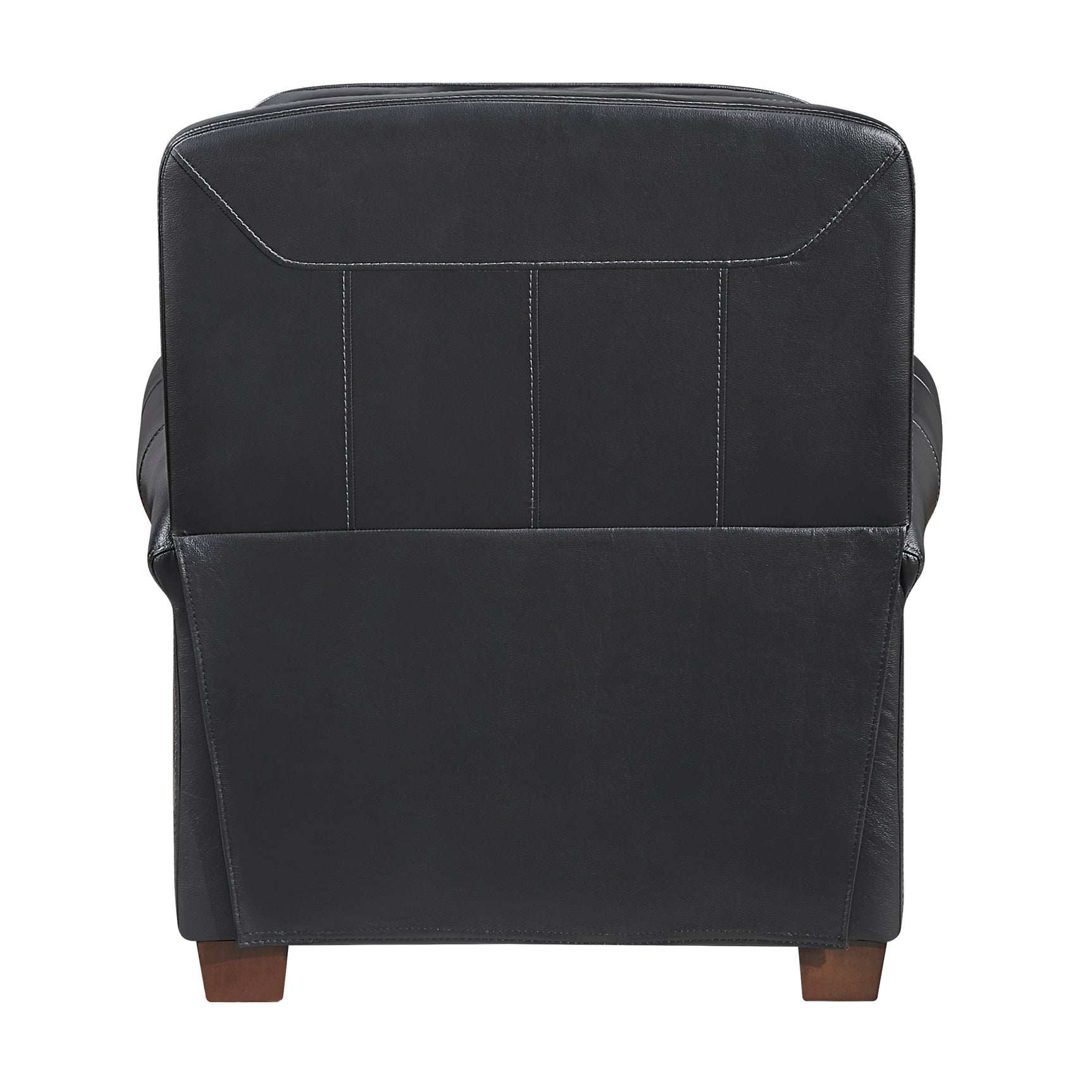 Remington Black Push Back Reclining Chair - Ornate Home