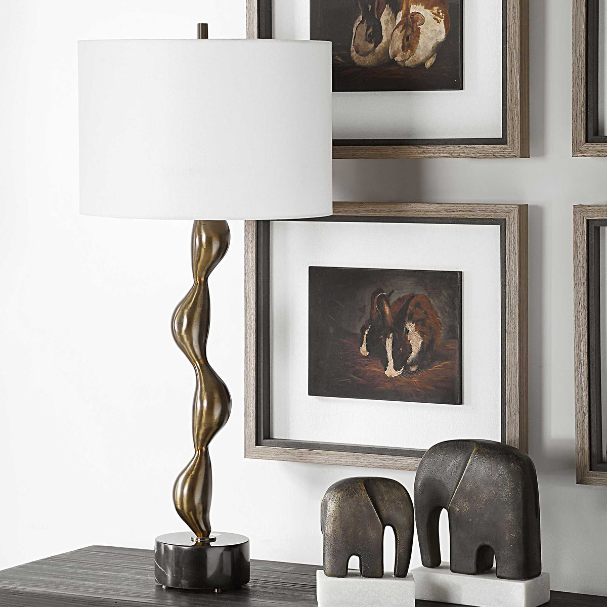 Remolino Bronze Table Lamp - Ornate Home