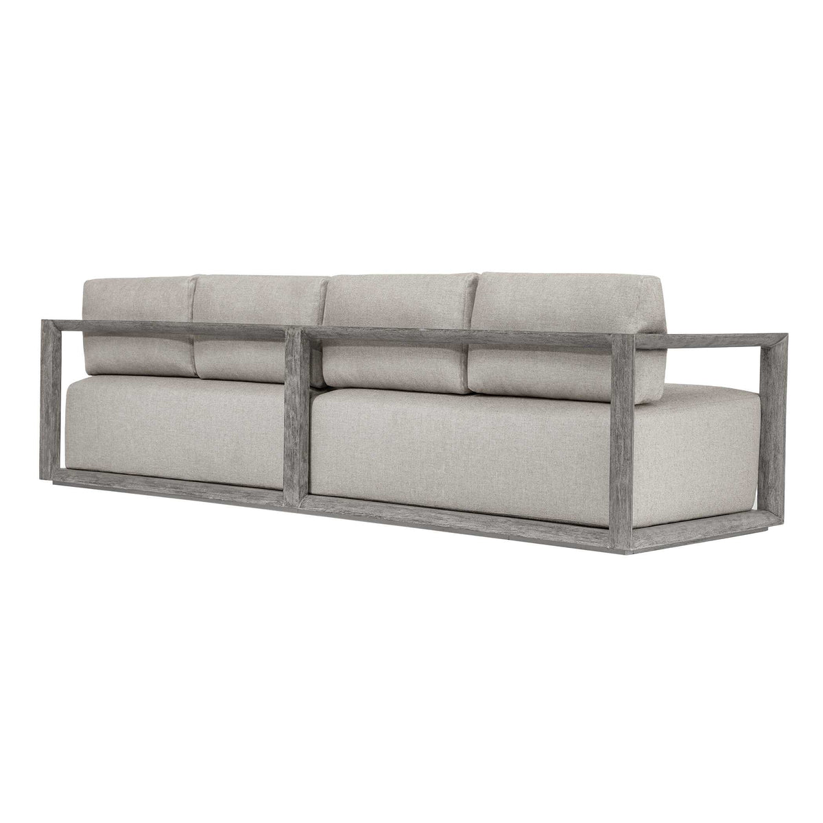 Remsen Weathered Gray/Dove Outdoor Large Sofa - Ornate Home