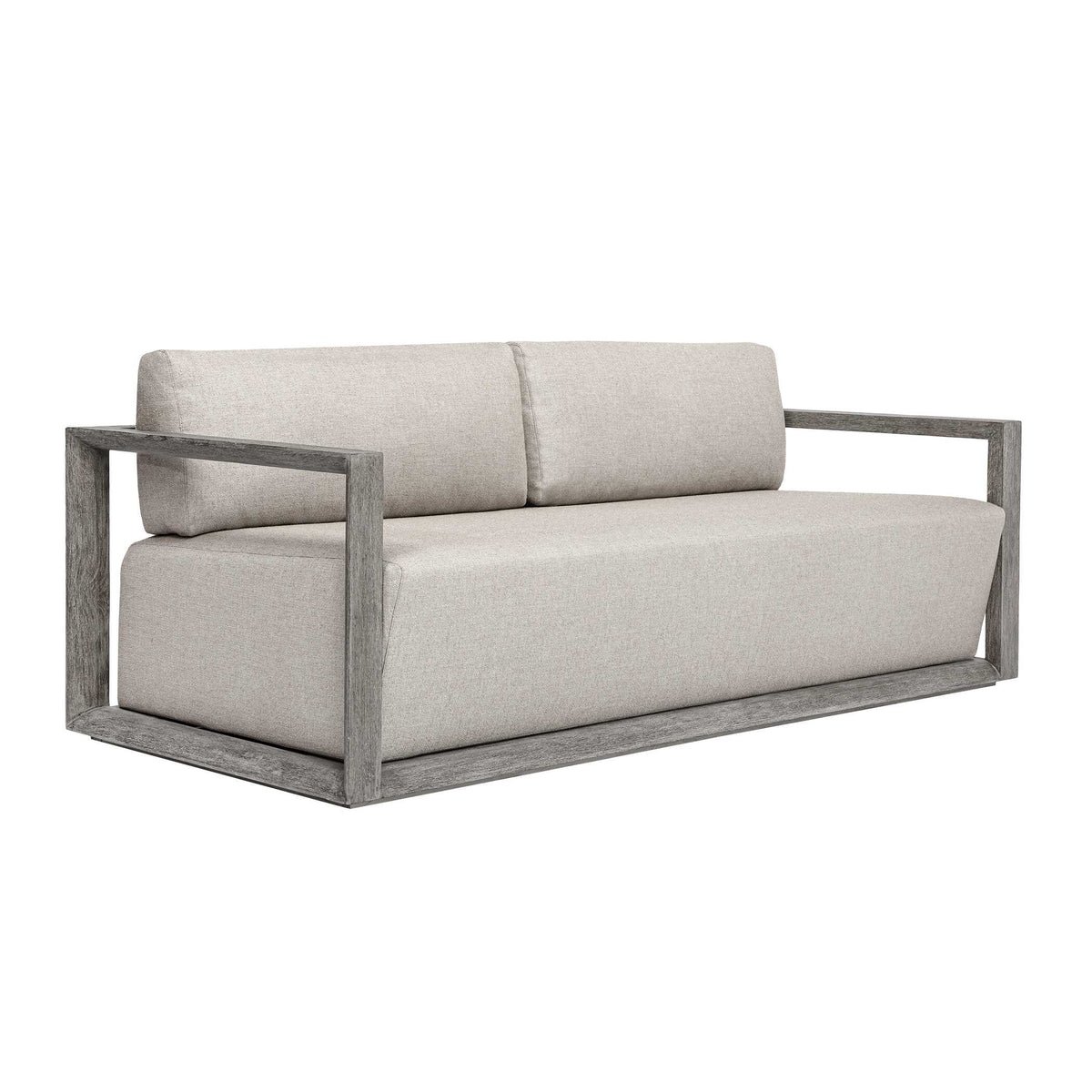Remsen Weathered Gray/Dove Outdoor Sofa - Ornate Home