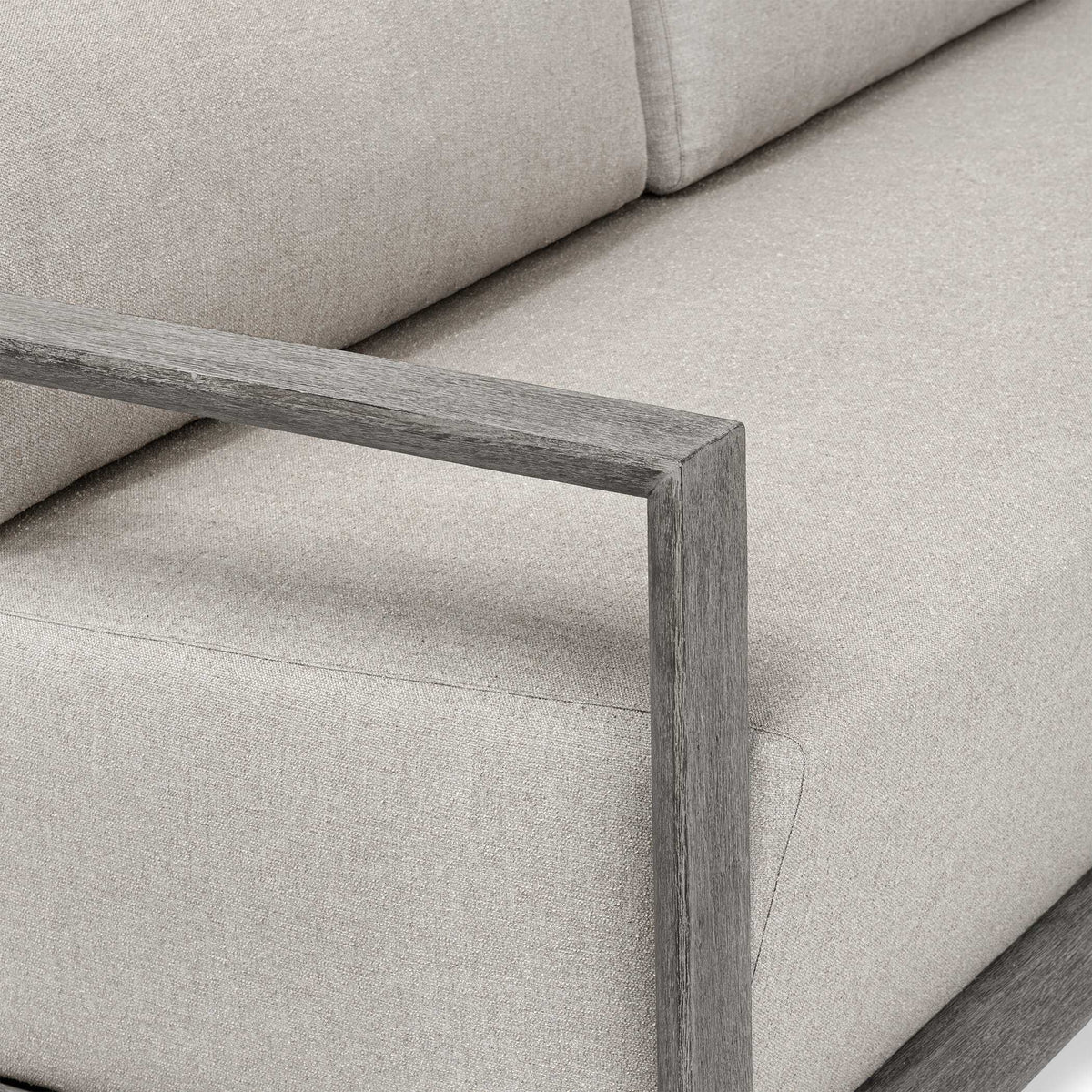 Remsen Weathered Gray/Dove Outdoor Sofa - Ornate Home