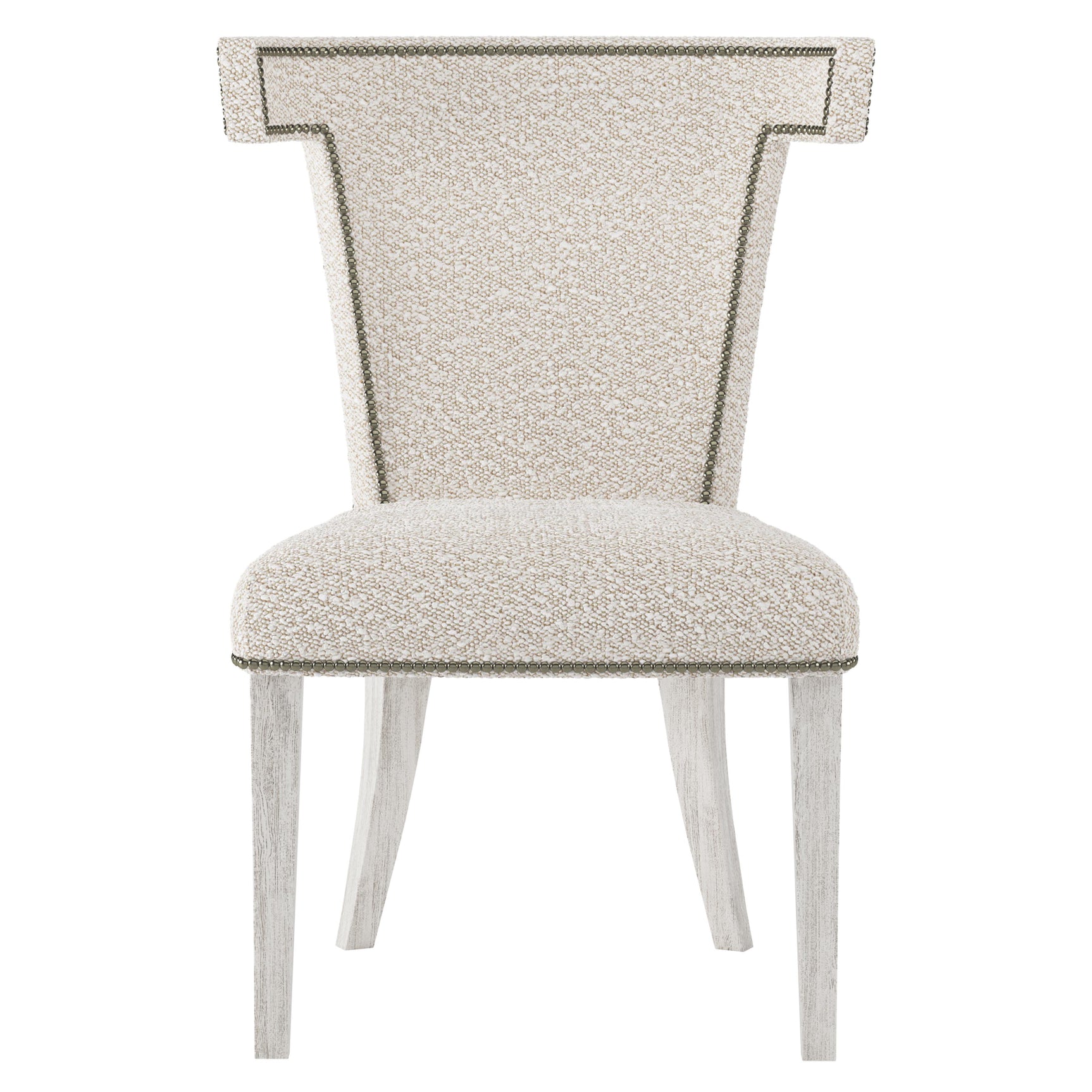 Remy Glacier White/Off-White Fabric Side Chair - Ornate Home