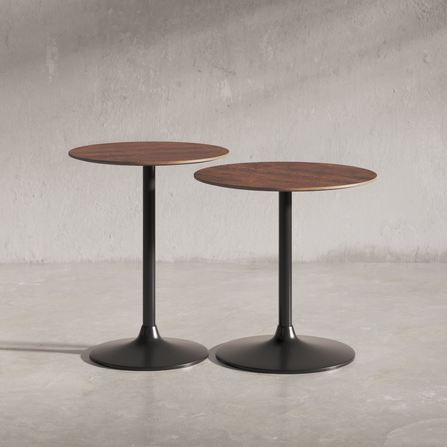 Remy Gunmetal/Brown Nesting Table (Set of 2) - Ornate Home