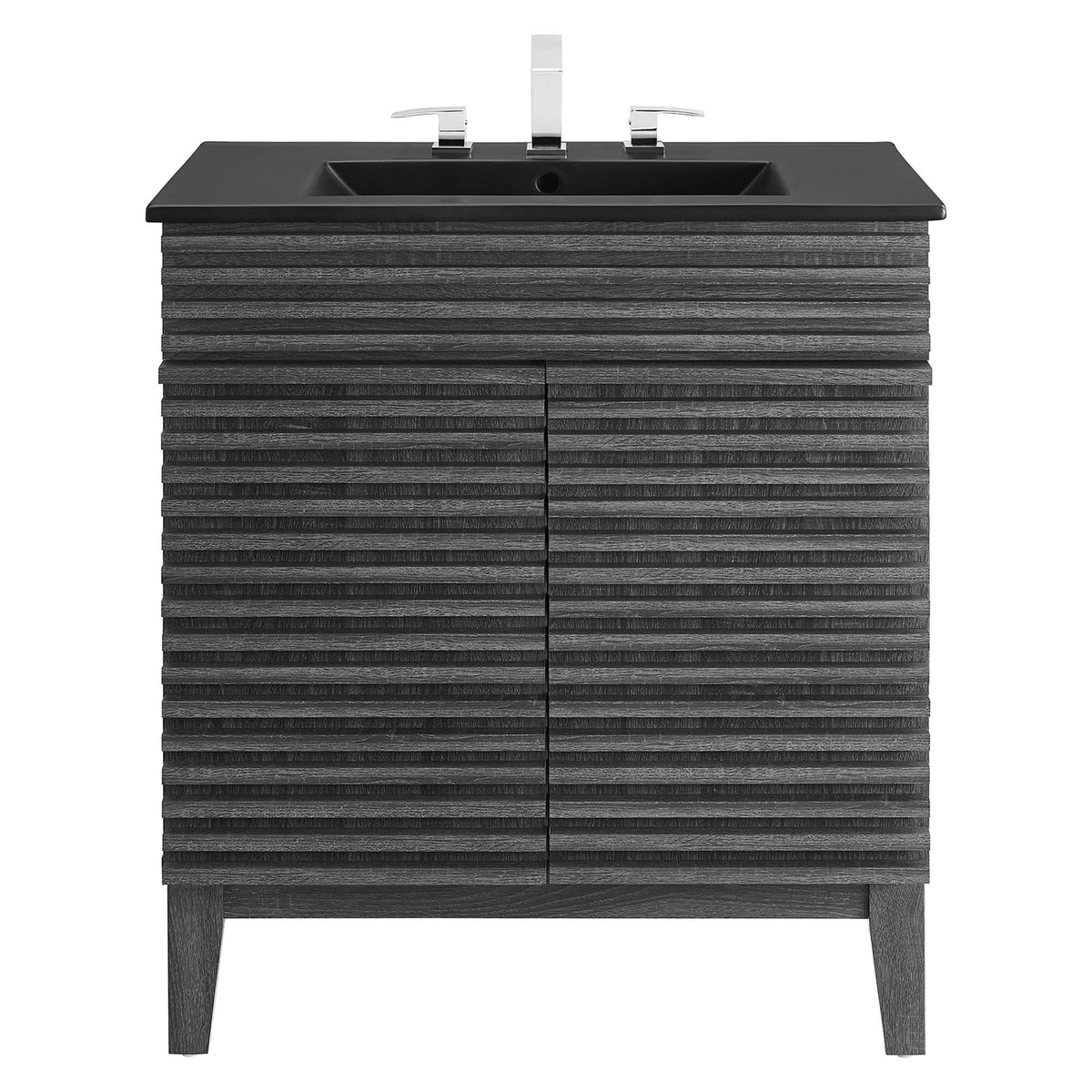Render Charcoal/Black 30" Bathroom Vanity - Ornate Home