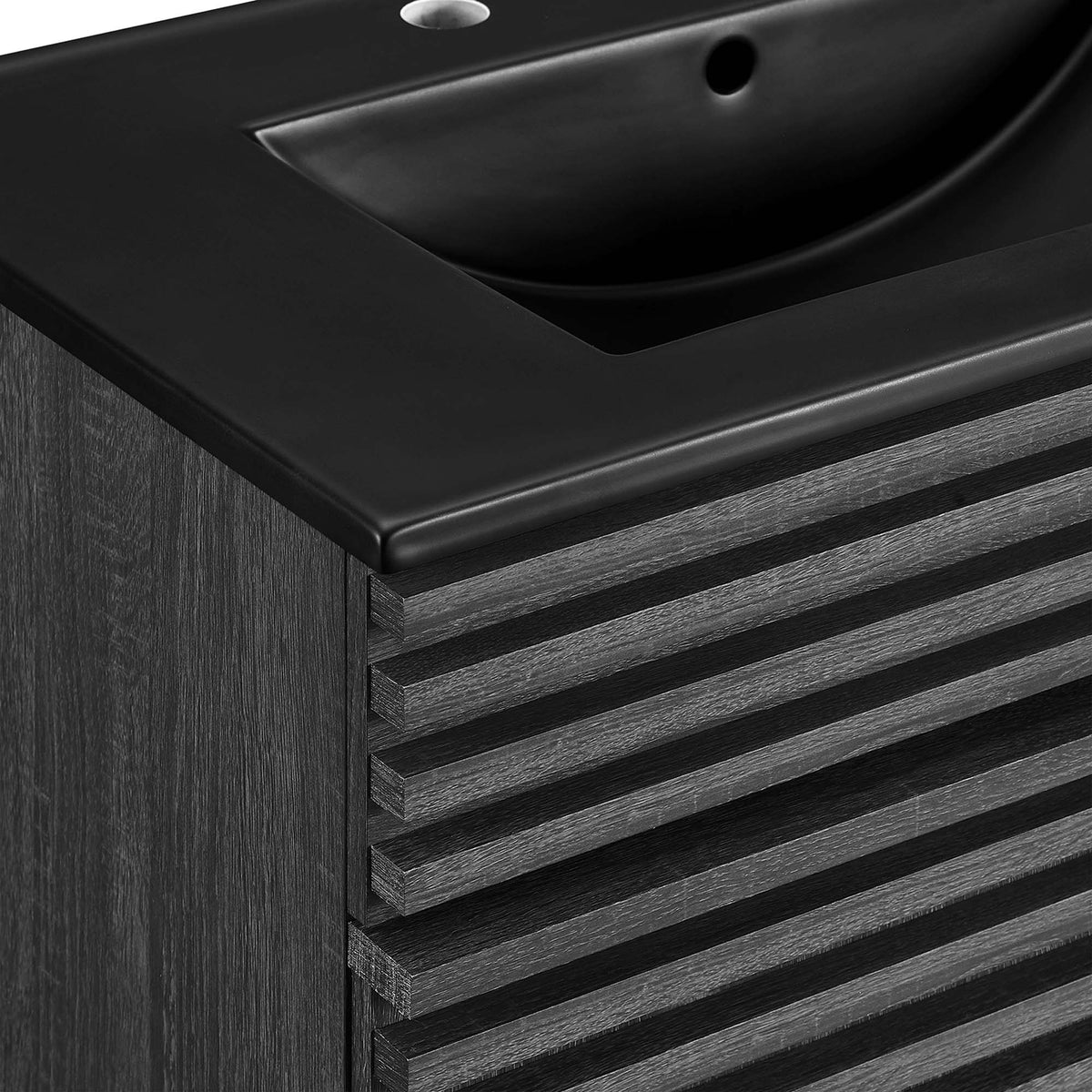 Render Charcoal/Black 30" Bathroom Vanity - Ornate Home