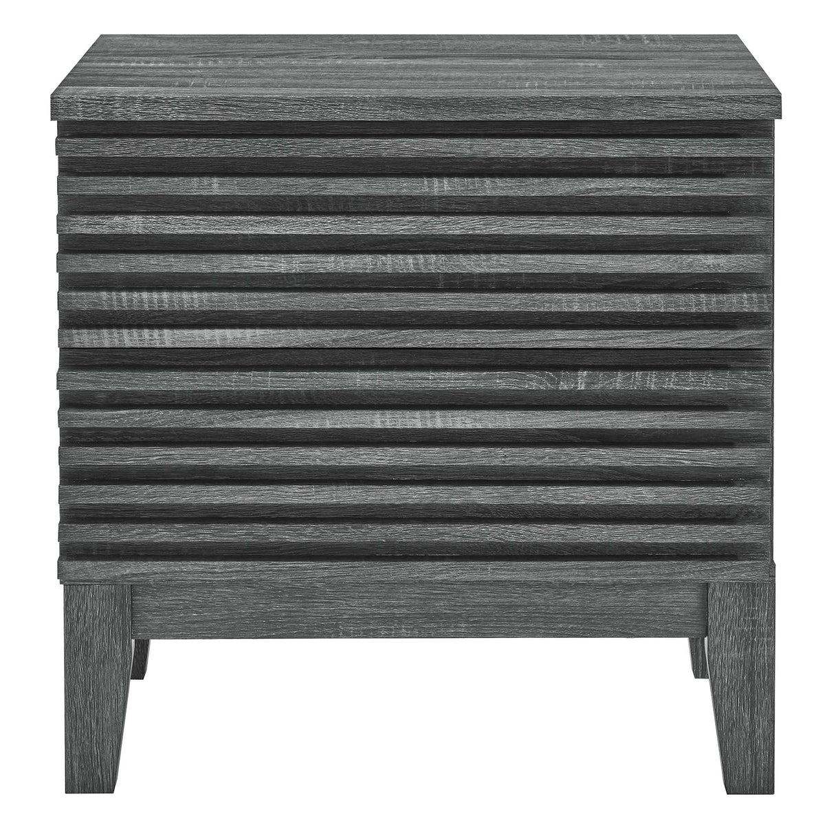 Render Charcoal Two-Drawer Nightstand - Ornate Home