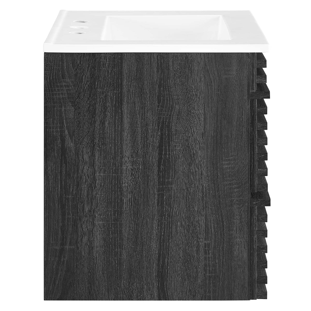 Render Charcoal/White 24" Wall-Mount Bathroom Vanity - Ornate Home